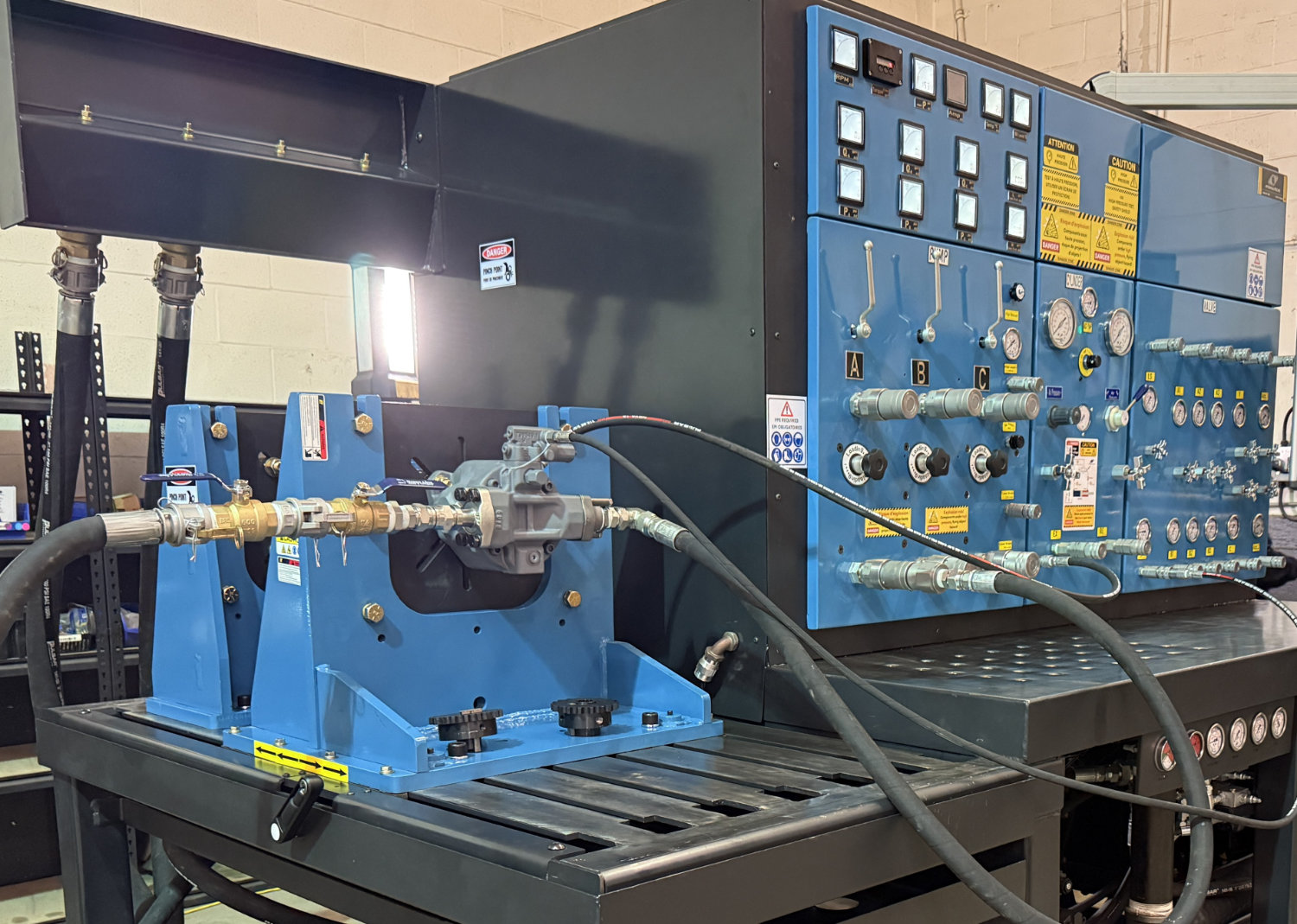 TEST RIG PUMP/MPTPR UNDER TEST STAND